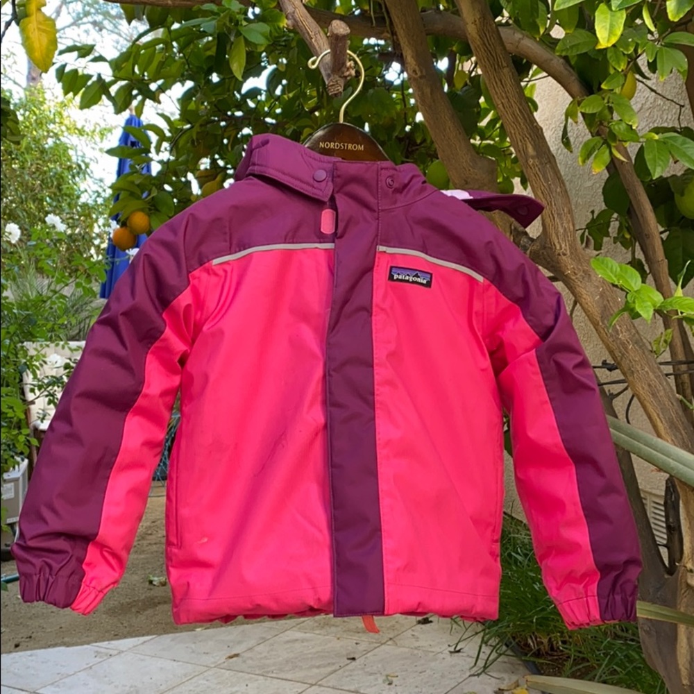 Girls Patagonia Ski Winter snow Jacket Pink Purple